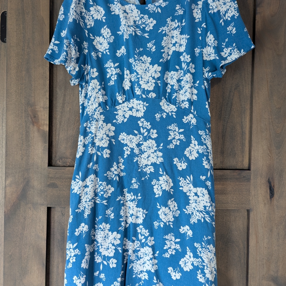 Old Navy Blue Floral Dress